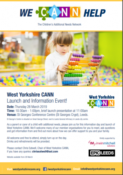West Yorkshire CANN Launch and Information Event