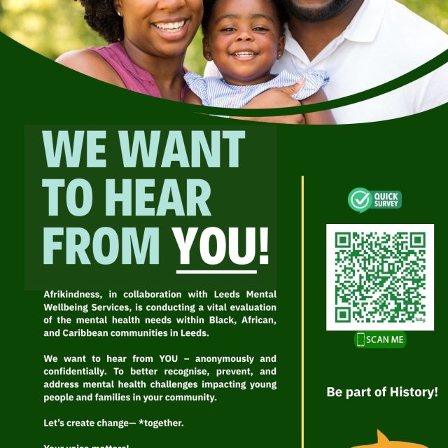 Evaluation of the mental health needs within Black, African, and Caribbean communities in Leeds.
